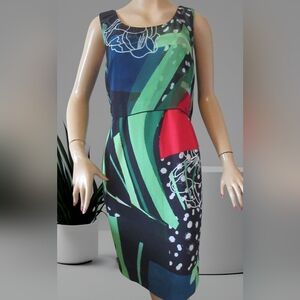 Eroke Semi-Wrap Sleeveless Dress Made in Italy Size Medium